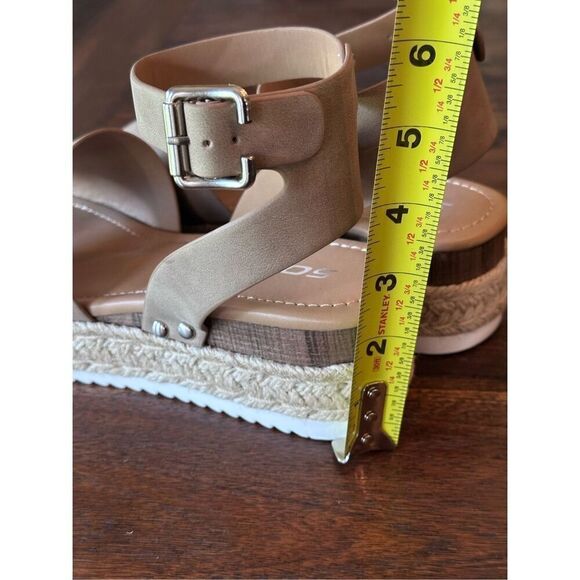 Soda Topic Ankle Strap Flatform Espadrilles - Picture 3 of 7